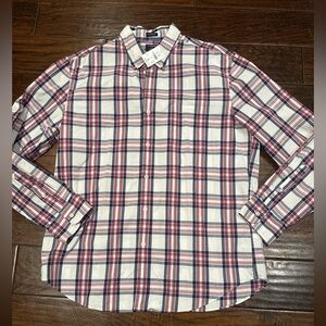 J. Crew Red and Blue Plaid Casual Shirt